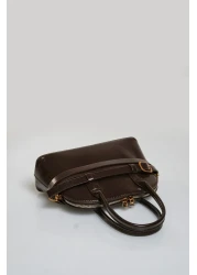 Çantacımstore زي ميني سيتي بني بحزام للسيدات 050325