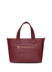 U.S. Polo Assn. حقيبة كتف نسائية باللون الأحمر الداكن Us25598