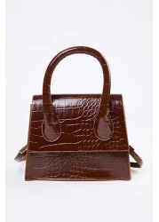  Shoes Tan Textured Cross Strap Women's Mini City Bag Twoaw25Oc00000