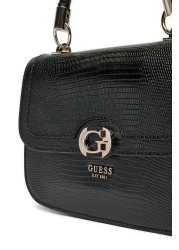 Guess حقيبة يد نسائية سوداء بمقبض علوي من Orlına Hwkg9531200-bla
