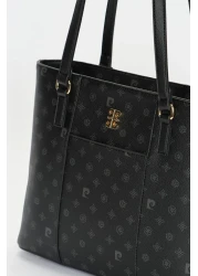 Pierre Cardin Black Monogram Women's Shoulder Bag 05PO22Y1572