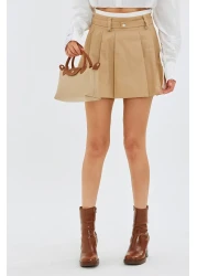 minebag Long Strapped Sahra Women's Crossbody Bag Beige