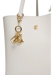 U.S. Polo Assn. حقيبة كتف نسائية بيضاء Us25197