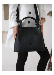 Just Polo حقيبة يد وكتف نسائية مضفرة من Justpolo