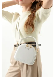 By Hakan Tn-097 Women's Shoulder Bag Handbag Crossbody Bag White