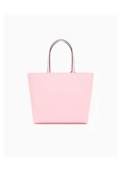 Armani Exchange حقيبة كتف نسائية ذات علامة تجارية قصيرة وسحاب للإغلاق باللون الوردي 942650 CC794-U4176