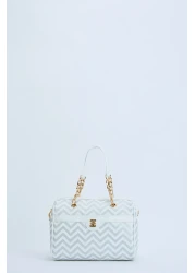 Pierre Cardin White Silver Women's Handbag 05PO24Y1970