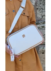 Just Polo Women's White Adjustable Long Strap Shoulder Bag