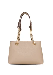 U.S. Polo Assn. Beige-Burgundy Women's Shoulder Bag Us25539