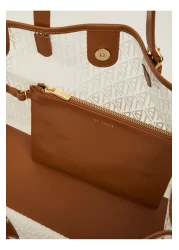 Ted Baker Oblique Monogram Transparent Shopping Bag