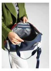 Just Polo حقيبة كتف نسائية كبيرة الحجم من Justpolo مع حزام طويل قابل للتعديل