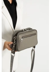 Just Polo JP حقيبة كتف نسائية أصلية من جاست بولو مكونة من 5 أقسام مناسبة للاستخدام اليومي مقاس 25*17 سم