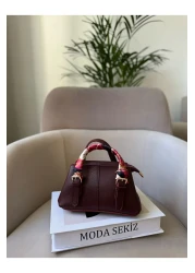 Moda Sekiz Women's Mini Crossbody Hand and Shoulder Bag with Shawl Accessory