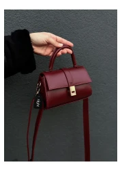 Night Paula Model Claret Red Women's Hand and Shoulder Bag