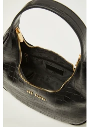 Ted Baker Croco Moon Cut Shoulder Bag