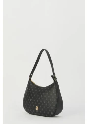 Pierre Cardin Black Monogram Women's Shoulder Bag 05PO23Y1724