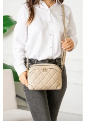 Sanmorris حقيبة كتف وحقيبة كروس نسائية بحزام متقاطع قابل للتعديل مكونة من 4 أقسام