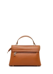 Derimod حقيبة كتف نسائية منقوشة بحزام طويل باللون البني 25SBD26446F