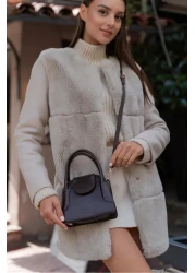 Madamra Brown Women's Covered Mini City Bag