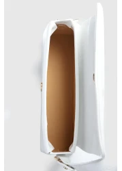 La La'Graccio Paris La'Graccio Paris Women's Balve Patent Leather Baguette Bag Wrinkled Powder Patent Leather