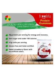 فري لايف علكات البروتين بنكهة الفراولة 32 غرام