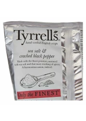 Tyrrells Sea Salt and Black Pepper Crisps, 150g