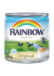 Rainbow Karak Evaporated Milk Original 170g Pack of 12 and Mug