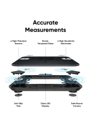 eufy Smart Scale A1, Black, 26x26x2.5 cm