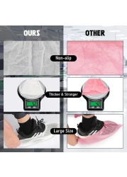 Disposable Shoe Covers, 100 Packs (50 Pairs) Boot Covers Non-Slip Shoe Covers for Indoor Shoe Protector Medical Boot Cover Rain Shoes Sneaker Bottom Protector Shoe Cover