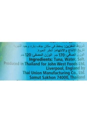 John West Solid White Meat Tuna in Water, 170g Pack of 3