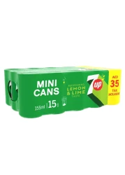 7UP Carbonated Soft Drink Can 155ml Pack of 15