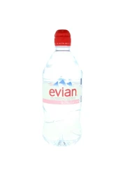 evian Recycled Bottles Natural Mineral Water 750ml Sports Cap