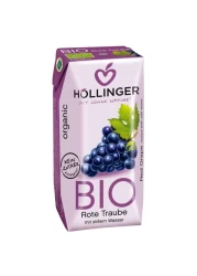 Hollinger Bio Organic Red Grape Juice 200ml Pack of 3