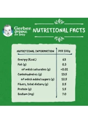جيربر هريس اليقطين والموز والجزر العضوي للأطفال من عمر 6 أشهر، 90 غرام، عبوة من 4 قطع