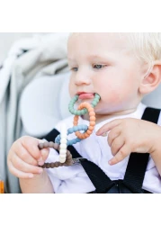 Ryan Rose Cutie Clinks Attachable Teether Chew Toy for Babies Handsome