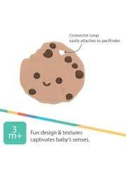 Nuby All Silicone Chocolate Chip Cookie Teether 3 Months
