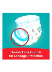 بامبرز حفاضات بنطال للحماية من الطفح الجلدي مقاس 6، 16 كغ+ عبوة ضخمة تحتوي على 34 حفاض حزمة من 3