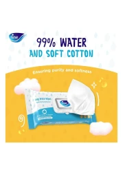 فاين حفاض بتصميم سروال سريع الجفاف مقاس كبير 4 للأطفال بوزن من 9 إلى 15 كغ ، 44 حفاض ومناديل مبللة للأطفال 72 منديل