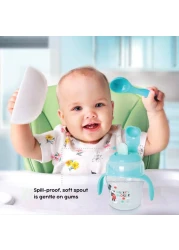 ديزني ميكي ماوس قارورة مقاومة للانسكاب مع مصاصة - أزرق