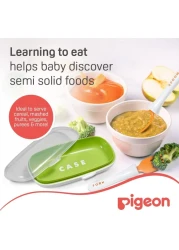 Pigeon Do It Myself Spoon And Fork Set With Travel Case Stage 2 26400 Multicolour Pack of 3