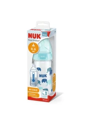 Nuk First Choice+ Glass No-Colic Feeding Bottle 25036C Multicolour 300ml