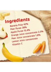 نستله سيرلاك طعام أطفال مهروس فواكه موز، تفاح، إجاص وخوخ 90 غرام