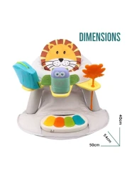 Teknum 2 - IN - 1 Dining Chair / Toddler Play Seat W / Pedal Piano - White