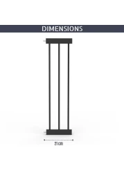 Baby Safe - Safety Gate Extension 21cm - Black