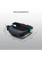 TEKNUM Car Seat I-Size Booster with 4 Reclining Mode &amp; Isofix - Black