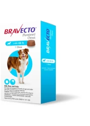 إم إس دي برافيكتو - أقراص قابلة للمضغ للقراد والبراغيث للكلاب، مكملات صحية للحيوانات الأليفة، 20-40 كجم