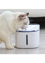XIAOMI SMART AUTOMATIC PET WATER DISPENSER FOUNTAIN DRINKING BOWL LIVING WATER Circulating water spring 4-stage filtering Quiet-running Smart home connection FOR CATS DOGS DRINKING WATER 2L