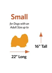 MidWest Homes for Pets Reversible Paw Print Pet Bed in Blue Cream Dog Bed Measures 235L x 17W x 28H for Small Dogs Machine Wash