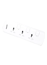 Philips 3 Way Extension Socket with Individual Switch 4m