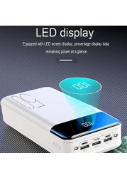 Power Bank 50000mAh Fast Charging with LED Display, High-Capacity Portable Charger, 3 USB Outputs &amp; Flashlight, Compatible with iPhone, Samsung, Xiaomi, Huawei, Tablets &amp; More

